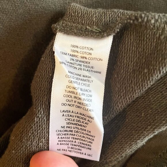 BeachLunchLounge Green cotton bell sleeve tshirt dress Size Small - Picture 4 of 9